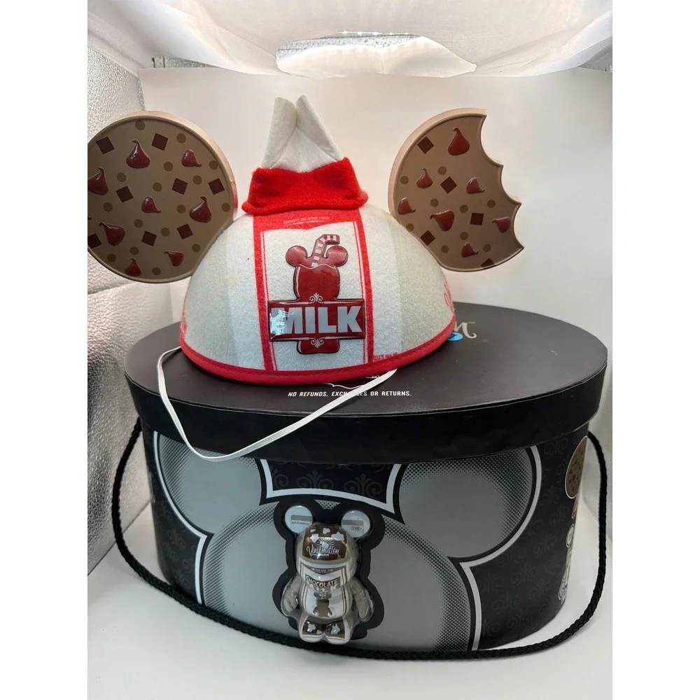 Disney Vinylmation Urban 7 Milk and Cookies Ear Hat Set Limited Edition 1000